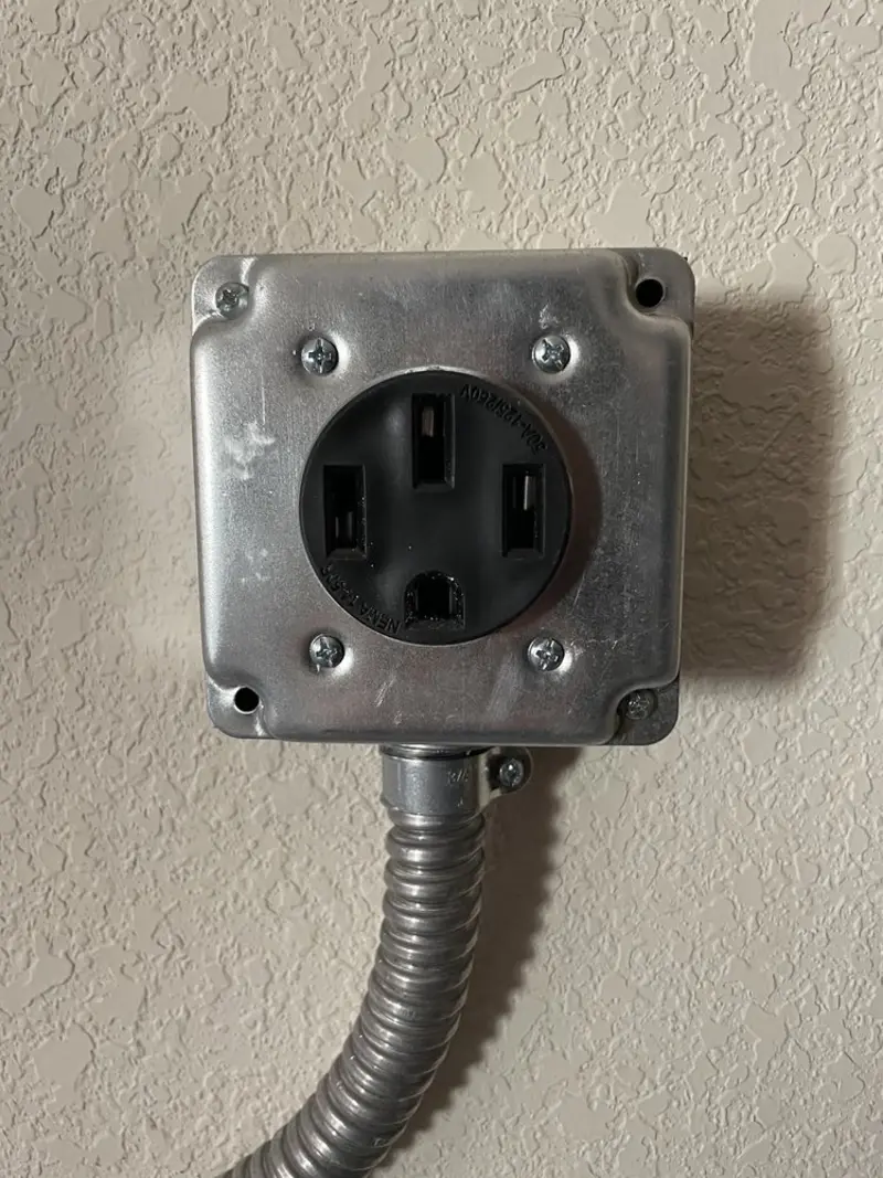 NEMA 14-50 outlet installed for Smart Home Electrical in Winter Beach